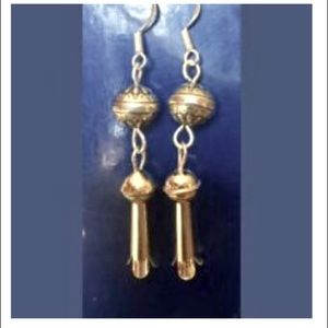 STERLING SILVER SQUASH BLOSSOM EARRINGS